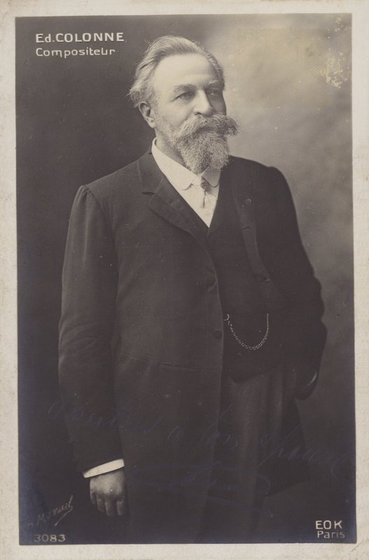 Edouard Colonne, French Conductor and Violinist (1838-1910) by Henri Manuel