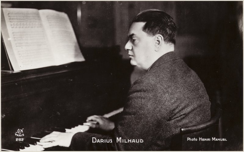 Portrait of Darius Milhaud by Henri Manuel