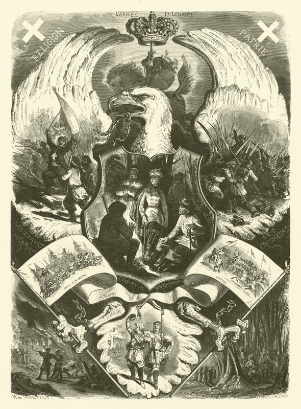 Soldiers and Uniforms of the Polish Army During the Uprising of 1863-1864 Against Russian Rule by Henri de (after) Montaut