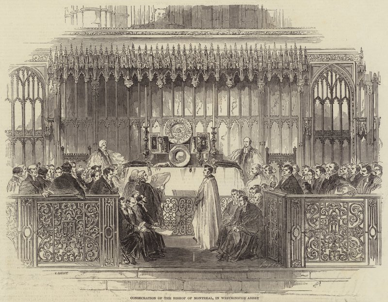 Consecration of the Bishop of Montreal, in Westminster Abbey by Henry Anelay