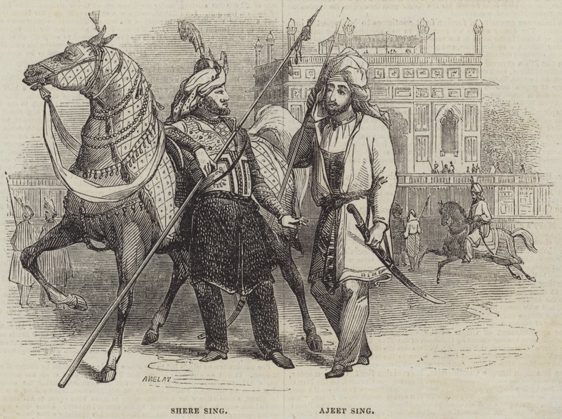 Shere Sing and Ajeet Sing by Henry Anelay