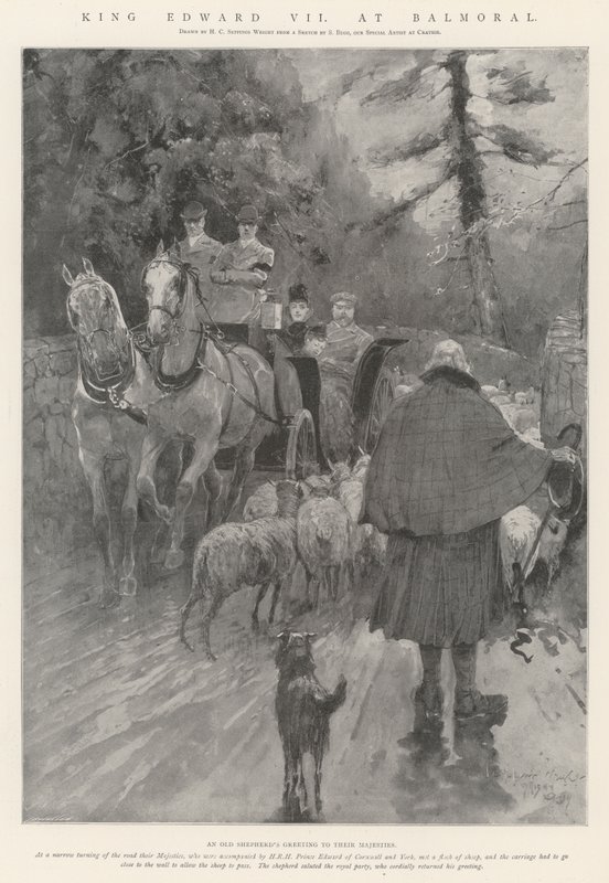 King Edward VII at Balmoral by Henry Charles Seppings Wright