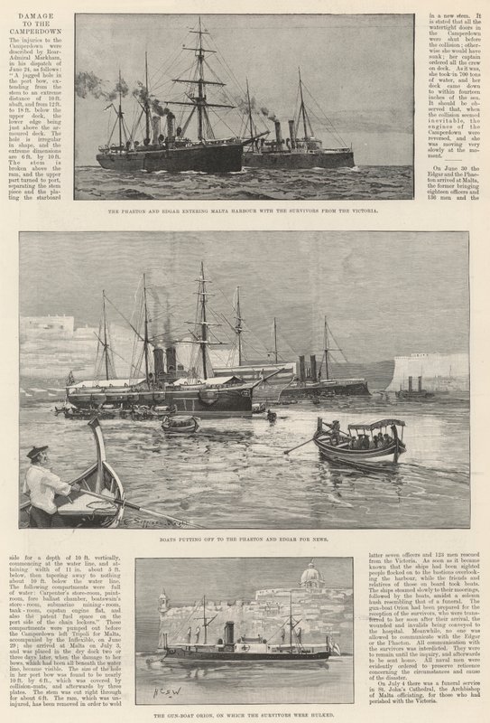 The Loss of the Victoria by Henry Charles Seppings Wright