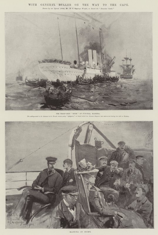 With General Buller on the Way to the Cape by Henry Charles Seppings Wright