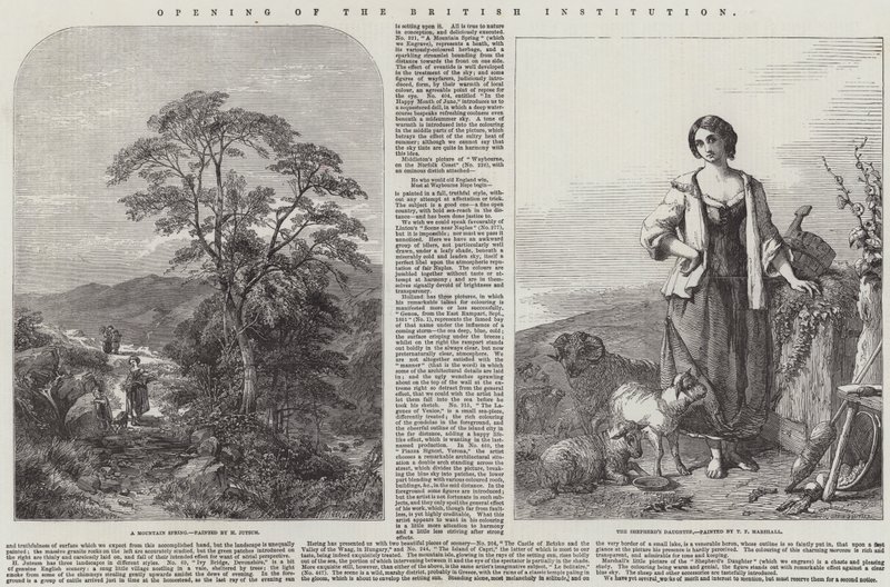 Opening of the British Institution by Henry Jutsum