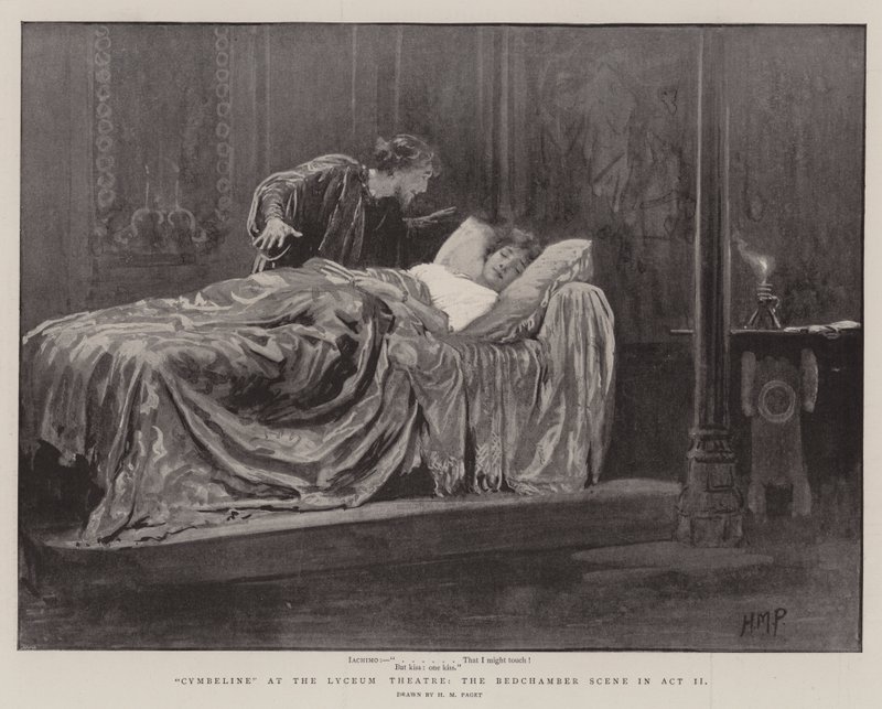 Cymbeline at the Lyceum Theatre, the Bedchamber Scene in Act II by Henry Marriott Paget