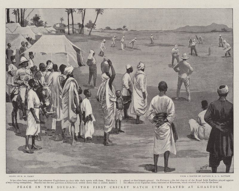 Peace in the Sudan, the First Cricket Match ever played at Khartoum by Henry Marriott Paget