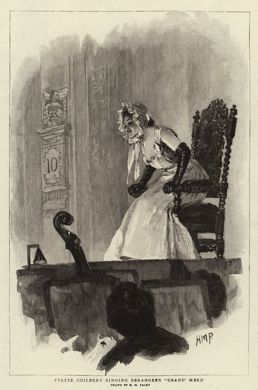 Yvette Guilbert Singing Beranger