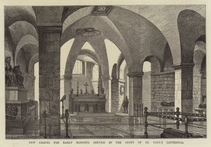 New Chapel for Early Morning Service in the Crypt of St Paul