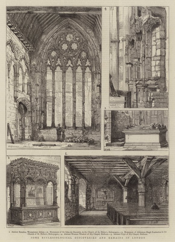 Some Ecclesiological Discoveries and Remains in London by Henry William Brewer