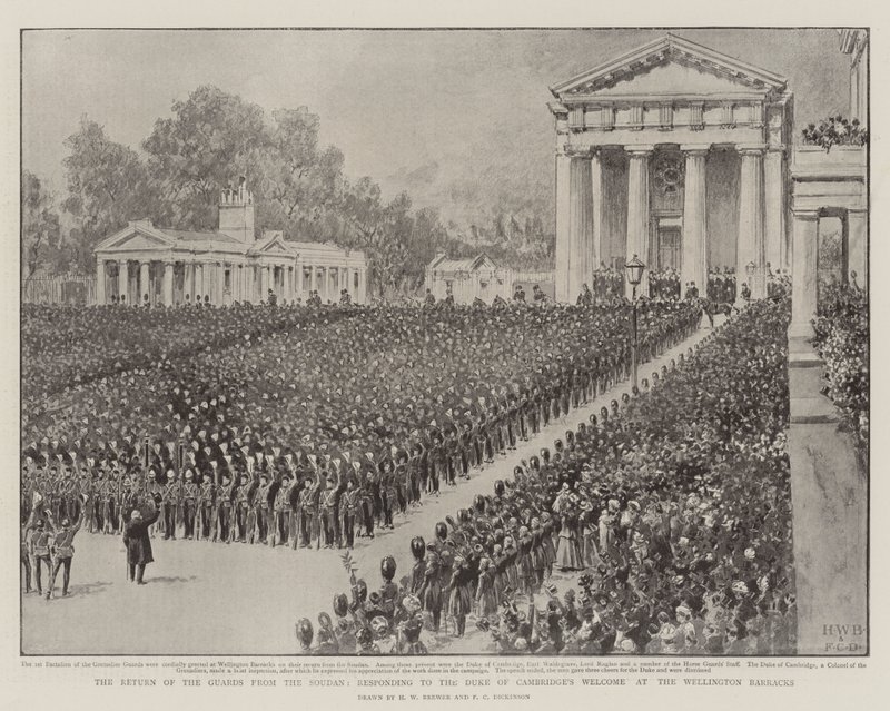 The Return of the Guards from the Soudan, responding to the Duke of Cambridge