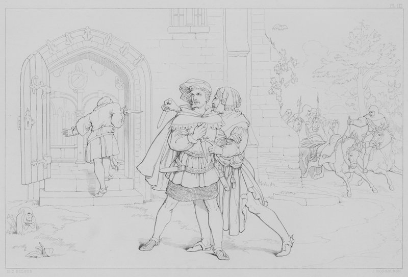 Episode from Life of Robert Bruce, According to Sir Walter Scott by Henry Courtney after Selous