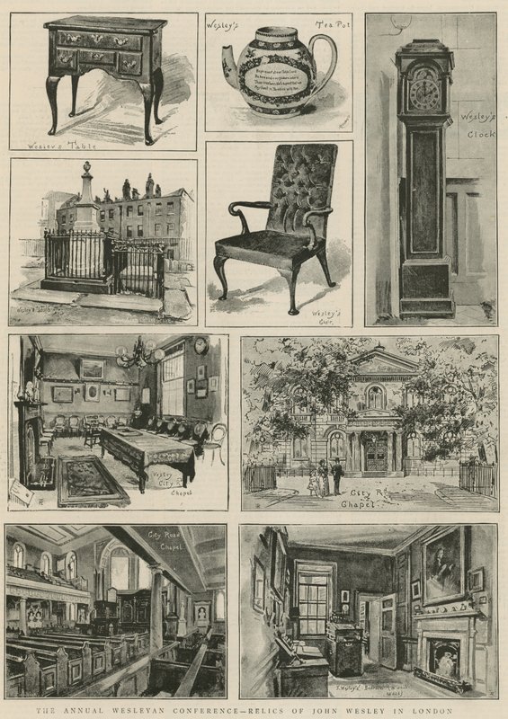The annual Wesleyan conference - relics of John Wesley in London by Henry Edward Tidmarsh
