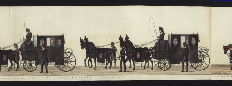 Part of the Panoramic View of the Entire Funeral Procession of Arthur, Duke of Wellington by Henry Jr and Sala Alken