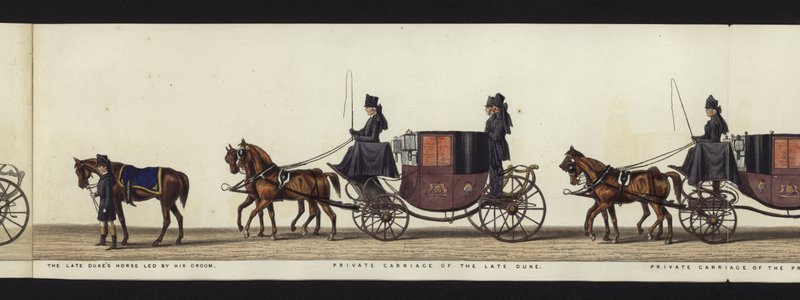 Part of the Panoramic View of the Entire Funeral Procession of Arthur, Duke of Wellington by Henry Jr and Sala Alken