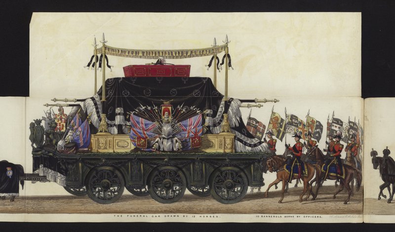 Part of the Panoramic View of the Entire Funeral Procession of Arthur, Duke of Wellington by Henry Jr and Sala Alken
