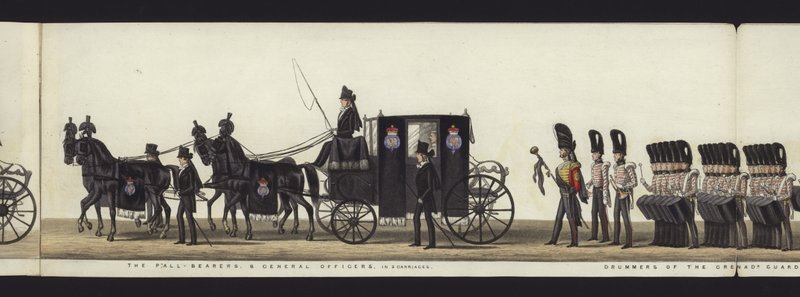 Part of the Panoramic View of the Entire Funeral Procession of Arthur, Duke of Wellington by Henry Jr and Sala Alken