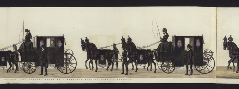 Part of the Panoramic View of the Entire Funeral Procession of Arthur, Duke of Wellington by Henry Jr and Sala Alken