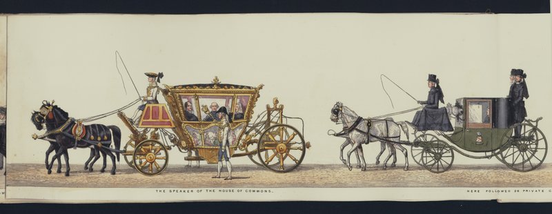 Part of the Panoramic View of the Entire Funeral Procession of Arthur, Duke of Wellington by Henry Jr and Sala Alken
