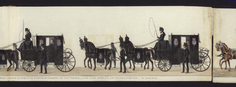 Part of the Panoramic View of the Entire Funeral Procession of Arthur, Duke of Wellington by Henry Jr and Sala Alken