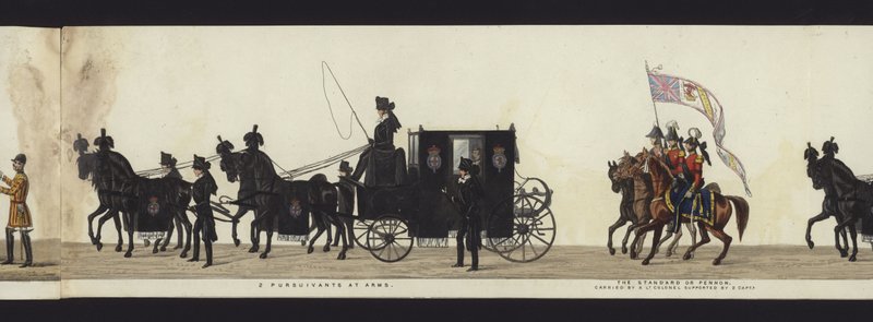 Part of the Panoramic View of the Entire Funeral Procession of Arthur, Duke of Wellington by Henry Jr and Sala Alken