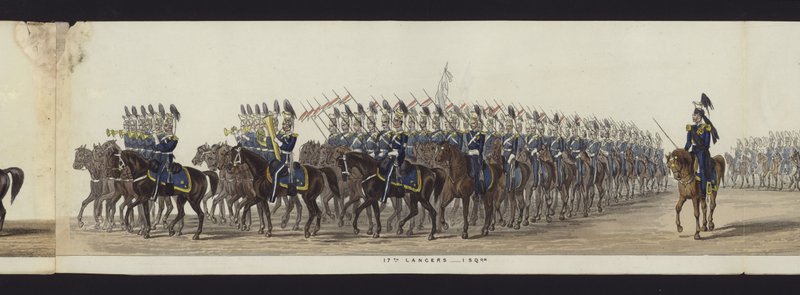 Part of the Panoramic View of the Entire Funeral Procession of Arthur, Duke of Wellington by Henry Jr and Sala Alken