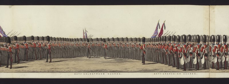 Part of the Panoramic View of the Entire Funeral Procession of Arthur, Duke of Wellington by Henry Jr and Sala Alken