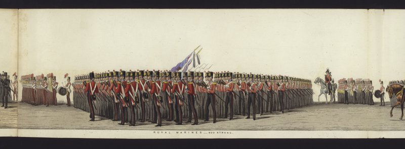 Part of the Panoramic View of the Entire Funeral Procession of Arthur, Duke of Wellington by Henry Jr and Sala Alken