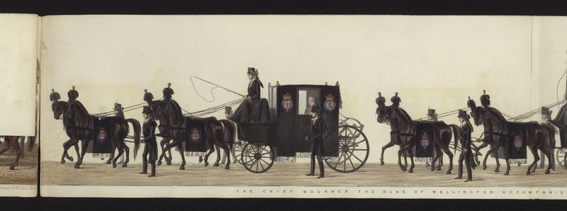 Part of the Panoramic View of the Entire Funeral Procession of Arthur, Duke of Wellington by Henry Jr and Sala George Augustus Alken