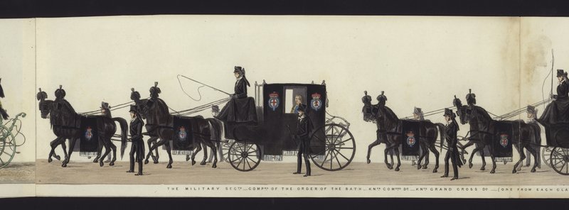 Part of the Panoramic View of the Entire Funeral Procession of Arthur, Duke of Wellington by Henry Jr and Sala George Augustus Alken