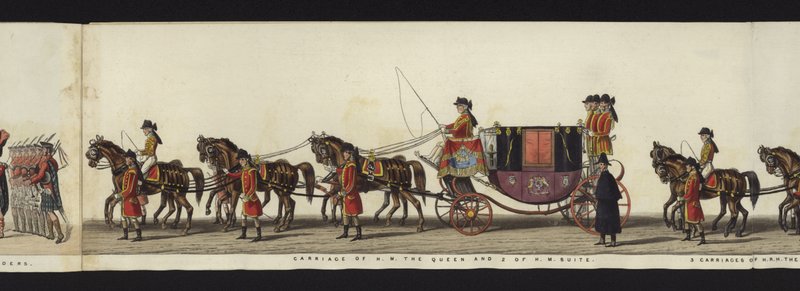 Part of the Panoramic View of the Entire Funeral Procession of Arthur, Duke of Wellington by Henry Jr and Sala George Augustus Alken