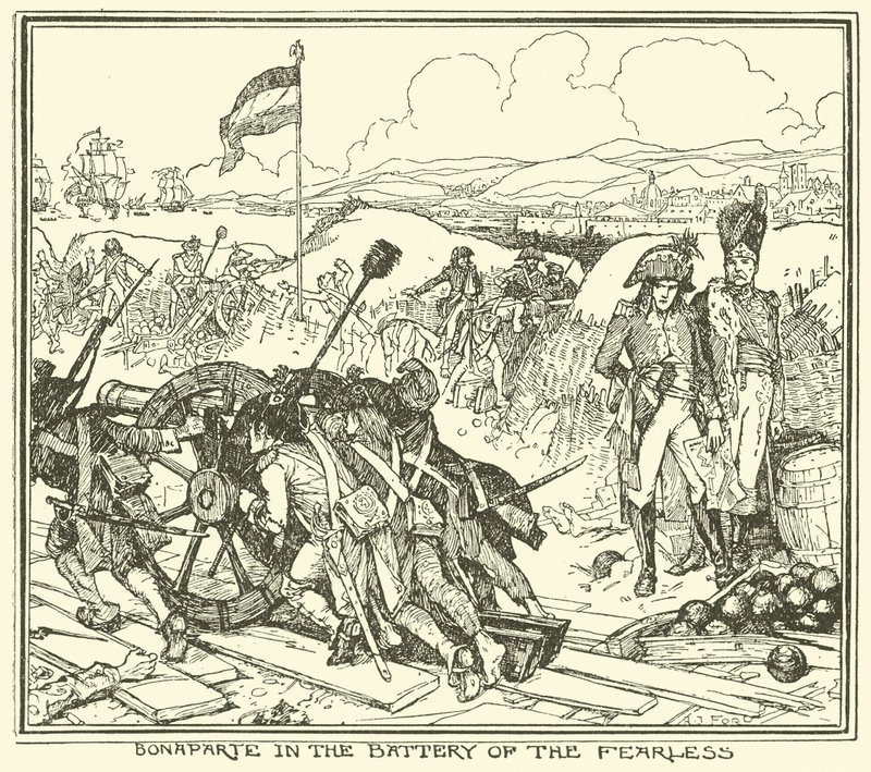 Bonaparte in the Battery of the Fearless by Henry Justice Ford