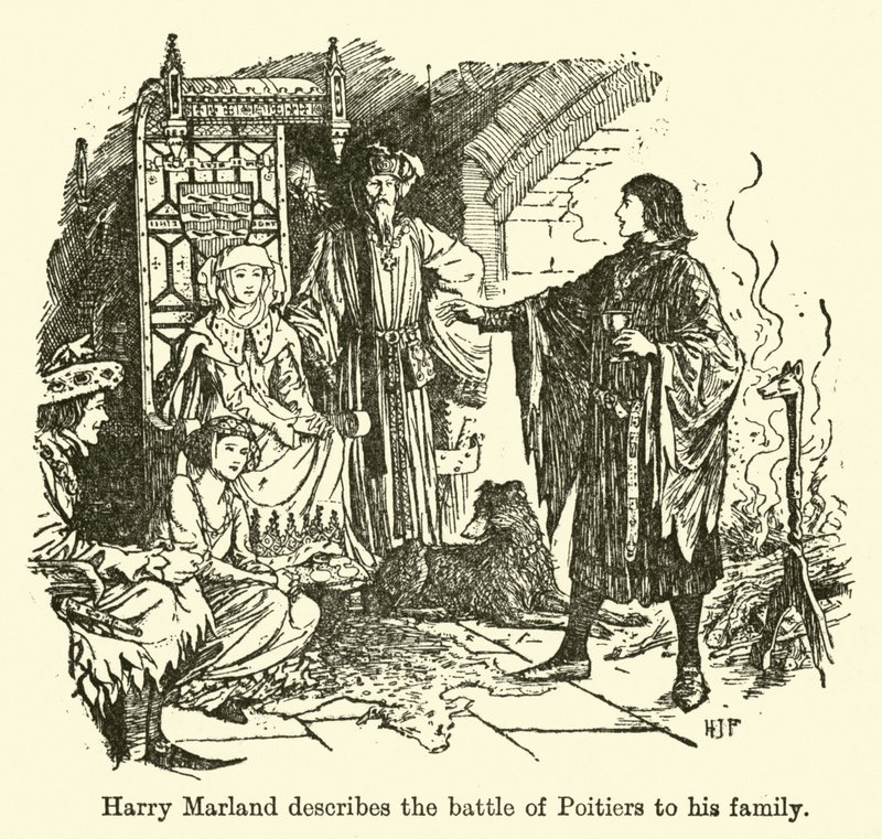 Harry Marland Describes the Battle of Poitiers to His Family by Henry Justice Ford