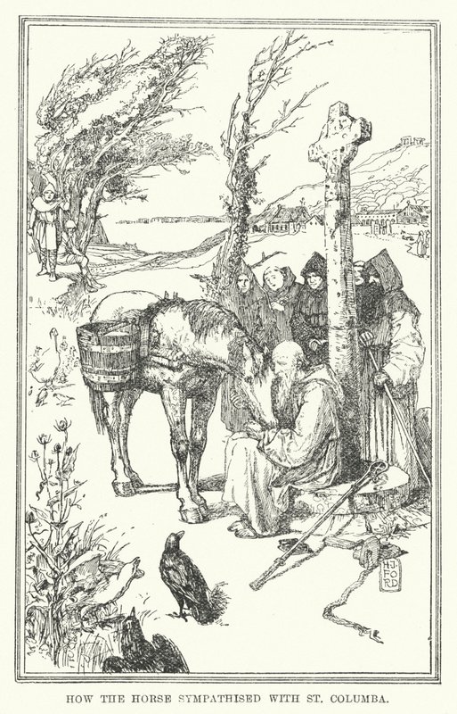 How the horse sympathised with St Columba by Henry Justice Ford