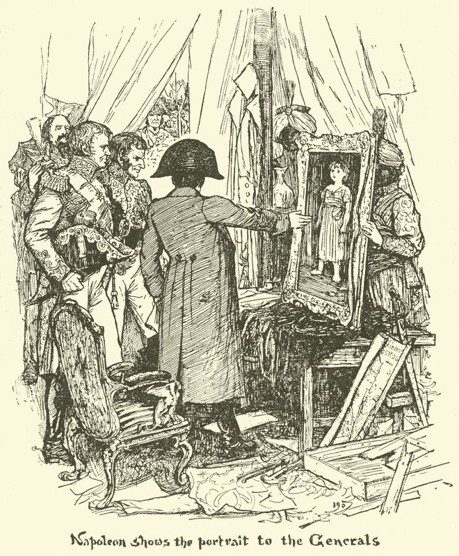 Napoleon Shows the Portrait to the Generals by Henry Justice Ford