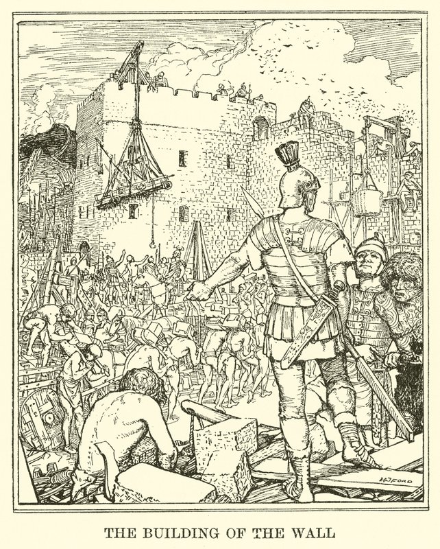 The Building of the Wall by Henry Justice Ford