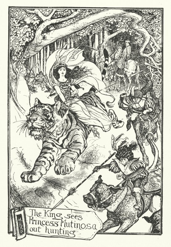 The King Sees Princess Mutinosa Out Hunting by Henry Justice Ford