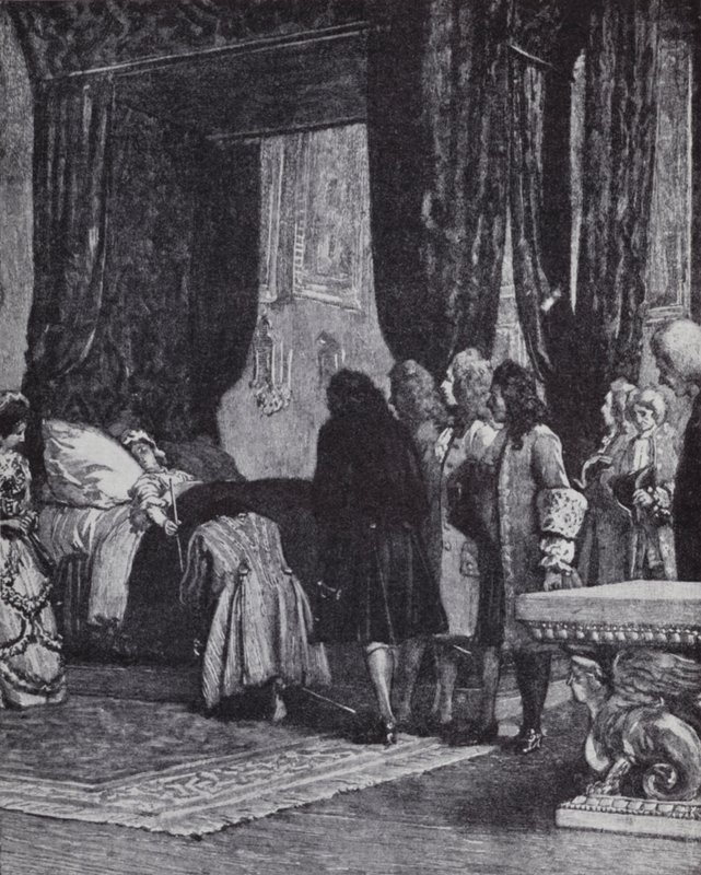 Queen Anne on Her Deathbed Appointing the Duke of Shrewsbury as Lord Treasurer by Henry Marriott (after) Paget