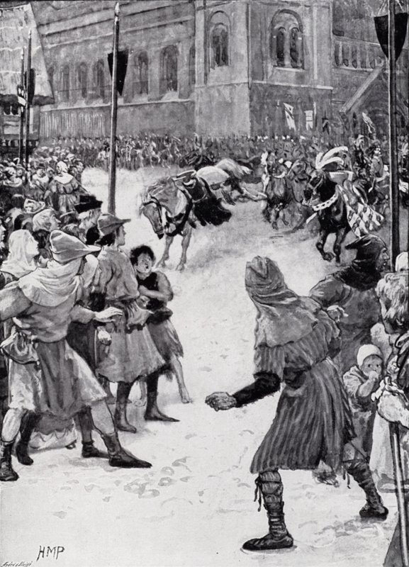 Loosing the Palfreys at the Coronation of King Edward I by Henry Marriott Paget