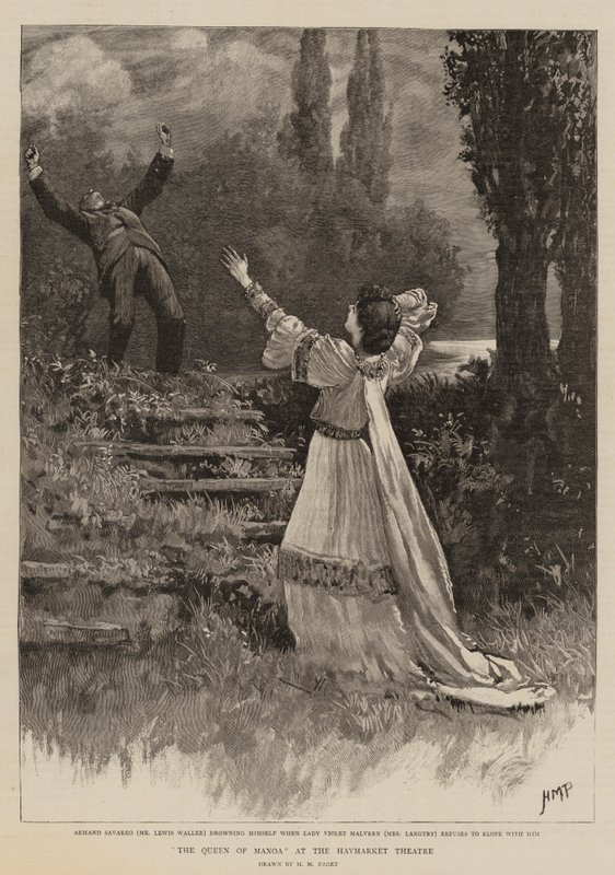 The Queen of Manoa at the Haymarket Theatre by Henry Marriott Paget