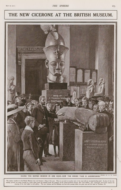 The New Cicerone at the British Museum by Henry Marriott Paget