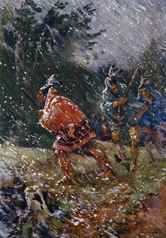 Hunting in Hard Weather by Henry Sandham