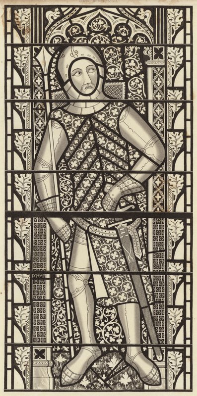 Gilbert de Clare, Earl of Clare, from Tewkesbury Abbey Church by Henry Shaw