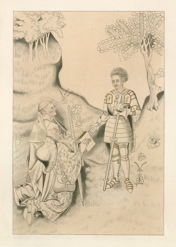 Lydgate Presenting his Book to the Earl of Salisbury by Henry Shaw