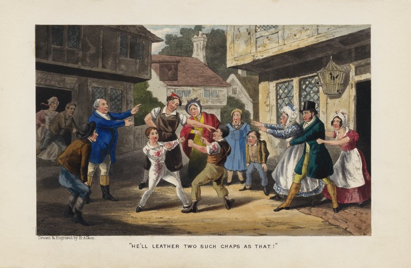Boys Fighting by Henry Thomas Alken