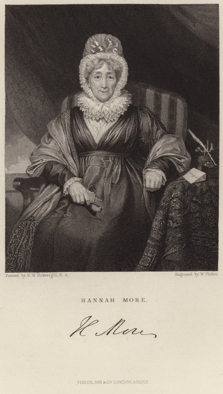 Portrait of Hannah More by Henry William Pickersgill
