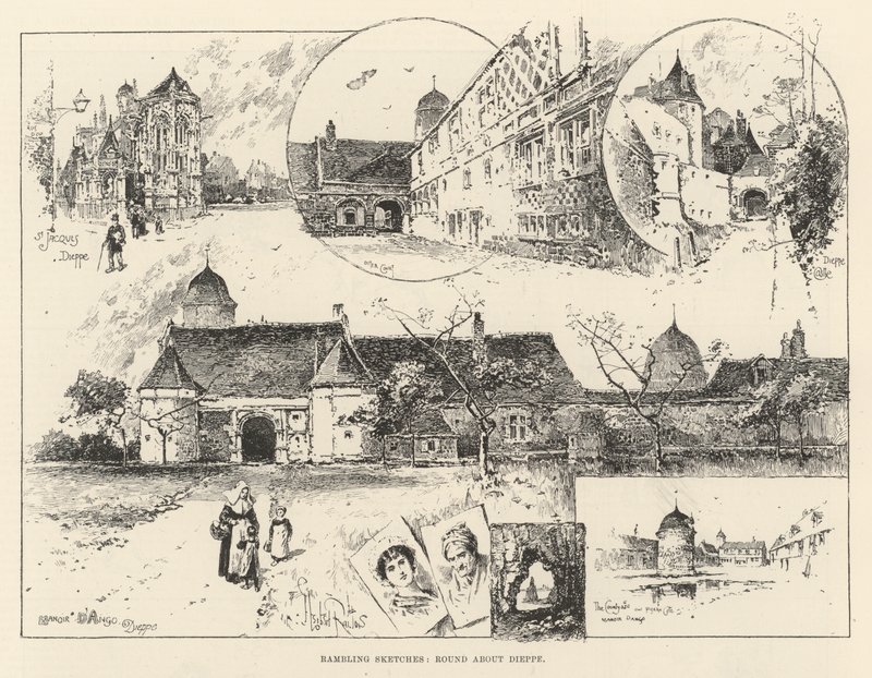Rambling Sketches, Round About Dieppe by Herbert Railton