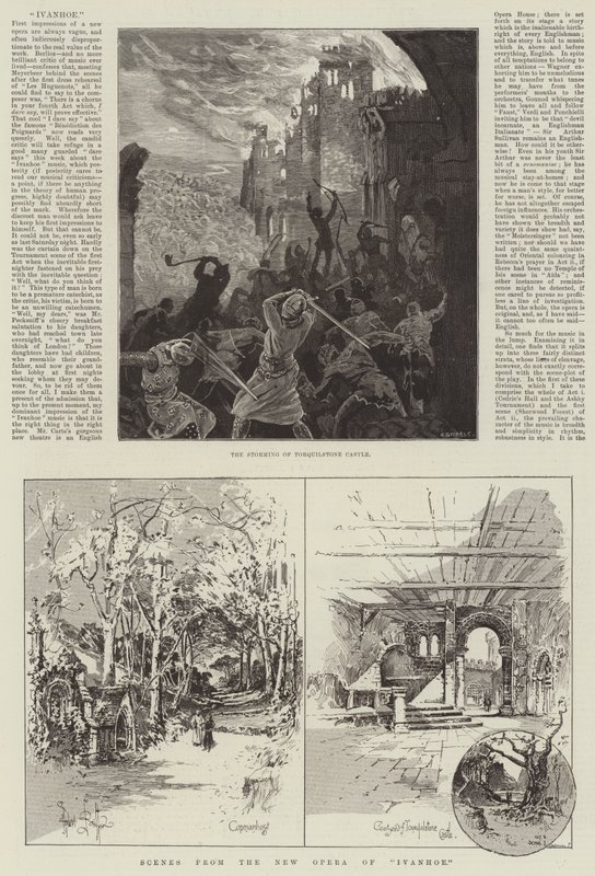 Scenes from the New Opera of Ivanhoe by Herbert Railton