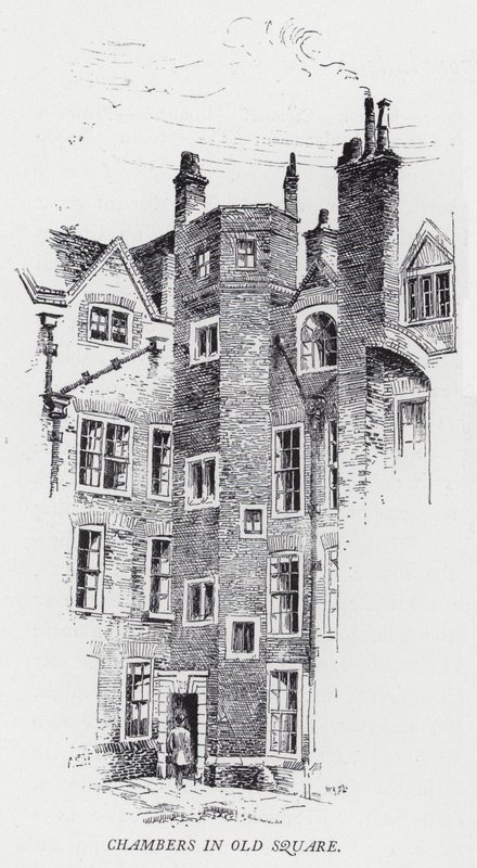 Chambers in Old Square by Herbert (after) Railton