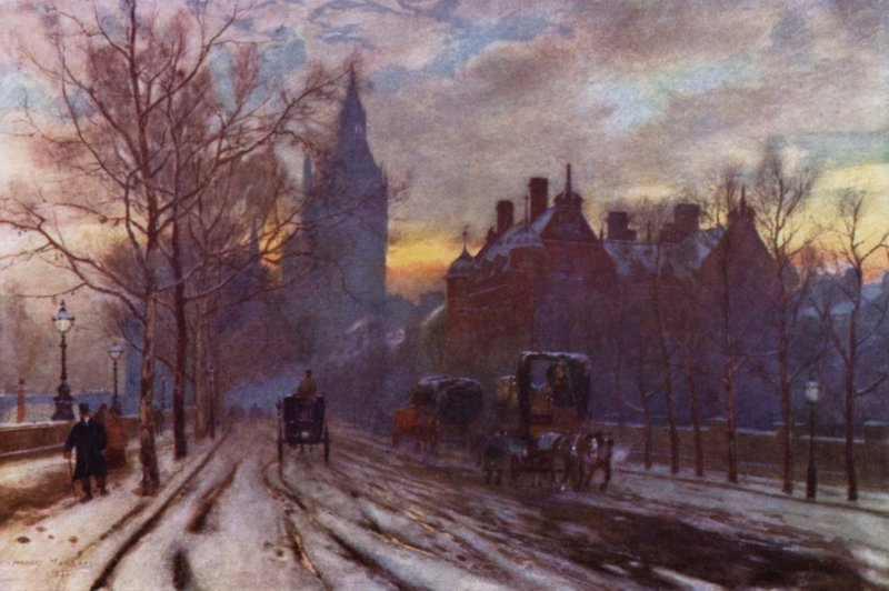 The Westminster Embankment by Herbert Menzies (after) Marshall